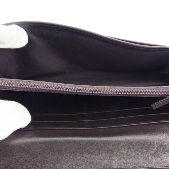 GUCCI wallet micro Gucci island leather Auth used L3177 - Picture 6 of 9